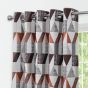 Larossa Terracotta Ready Made Eyelet Curtains