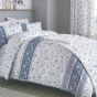 Leamington Blue Cotton Rich Duvet Cover Set