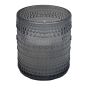 LED Black Glass Candle