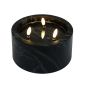 LED Marble Effect Black Tea Lights