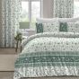 Leamington Green Pencil Pleat Curtains