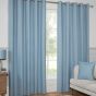 Paros Light Blue Blackout Ready Made Eyelet Curtains