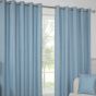 Paros Light Blue Blackout Ready Made Eyelet Curtains