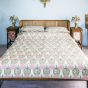 Lily Garden Green Cotton Duvet Set