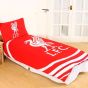 Liverpool Pulse Red Cotton Mix Duvet Cover Set