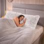Long Grey Bolster Cuddle Pillow