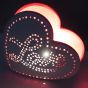 Love White & Pink Ceramic Table Lamp