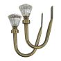 28mm Lucerne Antique Brass Hold Back Pair