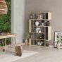 Mito Oak & Anthracite Bookcase