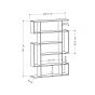 Mito Oak & Anthracite Bookcase