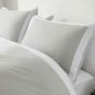 Madison Dove Grey and White Cotton Mix Duvet Set