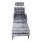 Malmo Grey Chair & Foot Stool