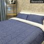 Mateo Navy Cotton Rich Duvet Cover Set