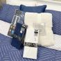 Mateo Navy Cotton Rich Duvet Cover Set