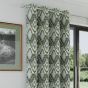 Mayan Green Ready Made Eyelet Curtains