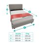 Michigan Grey Bed Frame