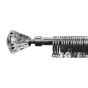 16/19mm Naples Stainless Steel Extendable Curtain Pole