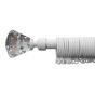 16/19mm Naples White Extendable Curtain Pole
