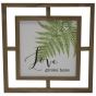 Love Grows Here wooden wall hanging