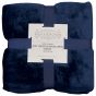 Soft Touch Micro-Flannel Throw Navy