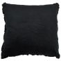 Nyla Hatched Black Cushion Cover