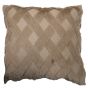 Nyla Hatched Taupe Cushion Cover