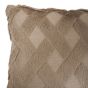 Nyla Hatched Taupe Cushion Cover