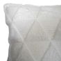Nyla Triangle White Cushion Cover
