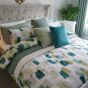 Osaka Green Cotton Rich Duvet Cover Set