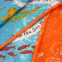 Ocean Friends Blue Bedspread150x200cm