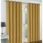 Zurich Ochre 90x90 Ready Made Blackout Eyelet Curtains