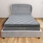 Oklahoma Velvet Silver Bed Frame