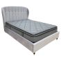Oklahoma Velvet Silver Bed Frame