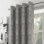 Olympus Silver Ready Made Eyelet Curtains