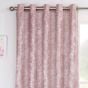 Orion Pink Ready Made Eyelet Curtains