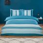 Pacific Stripe Teal Duvet Cover & Fitted Sheet Set