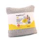 Wearable Grey Teddy Fleece Blanket with Heated Front Pocket
