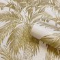 Palm Tree Gold Wallpaper Roll