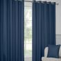 Paros Navy Blackout Ready Made Eyelet Curtains