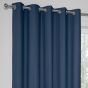 Paros Navy Blackout Ready Made Eyelet Curtains