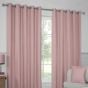 Paros Pink Blackout Ready Made Eyelet Curtains
