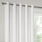Paros White Blackout Ready Made Eyelet Curtains