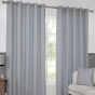 Paros Silver Blackout Ready Made Eyelet Curtains