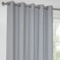 Paros Silver Blackout Ready Made Eyelet Curtains