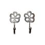 Petal Satin Silver Hook Pair
