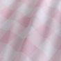 Gingham Pink Cotton Mix Duvet Cover Set