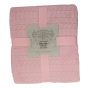 Embossed Throw Pink