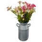 Pink Blossom In Tin Jug 