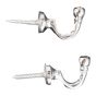 Polished Chrome Ball Hook Pair 
