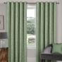 Newport Green Ready Made Blackout Eyelet Curtains